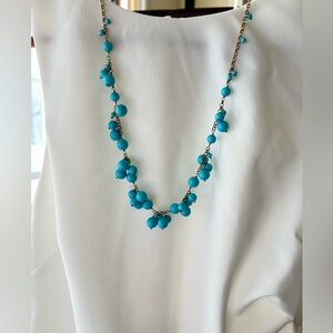 Turquoise Beaded Cluster Necklace - Women Jewelry